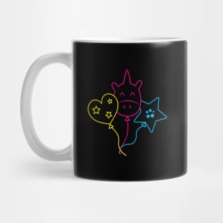 Fluorescent balloon Mug